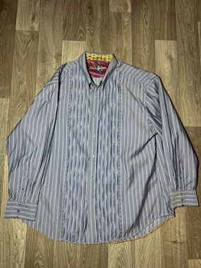 Robert Graham Button Up Long Sleeve Size 4XL